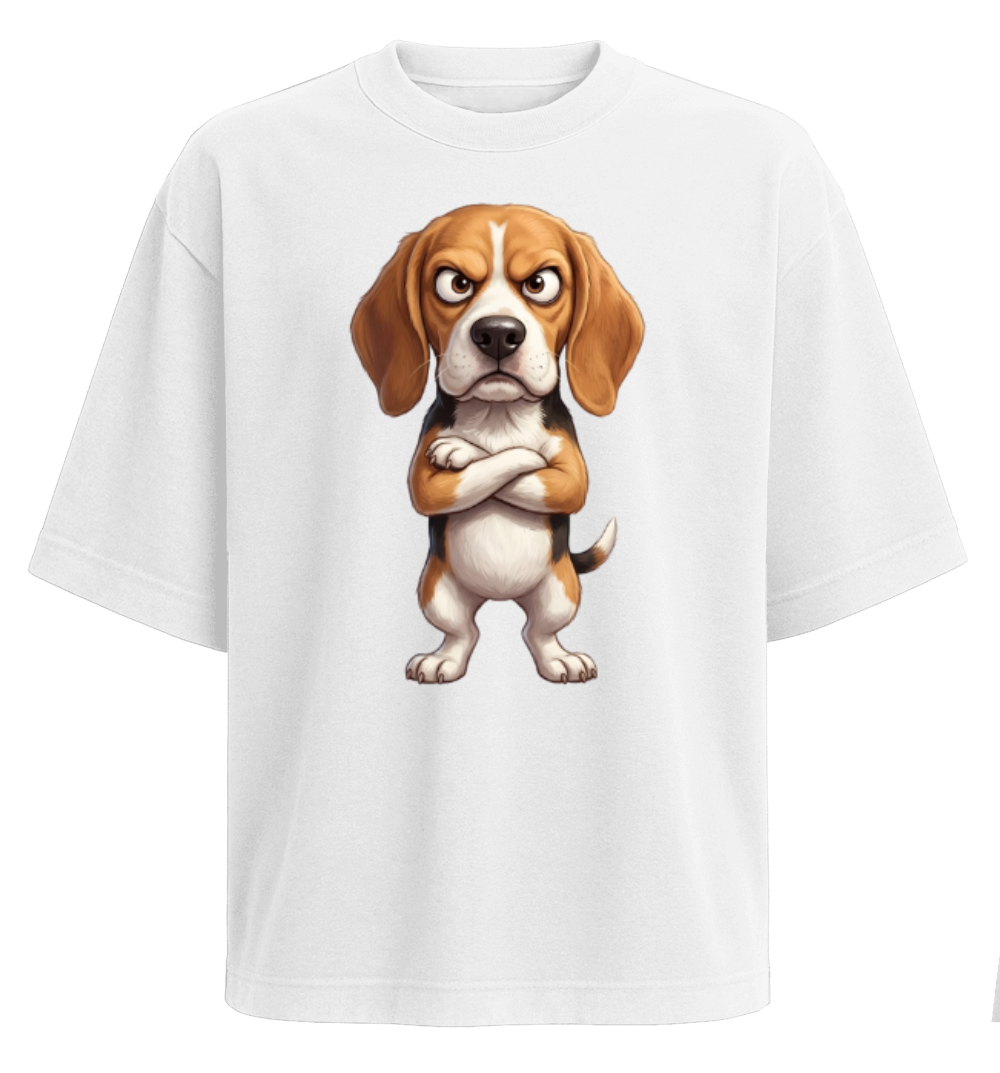 Polera Oversize - Beagle Enojado